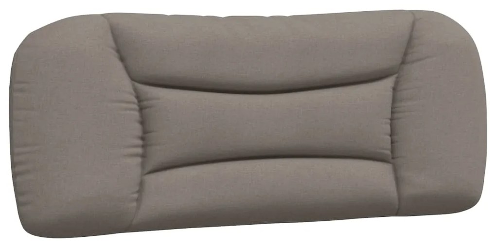374553 vidaXL Мека табла за легло, таупе, 100 см, плат