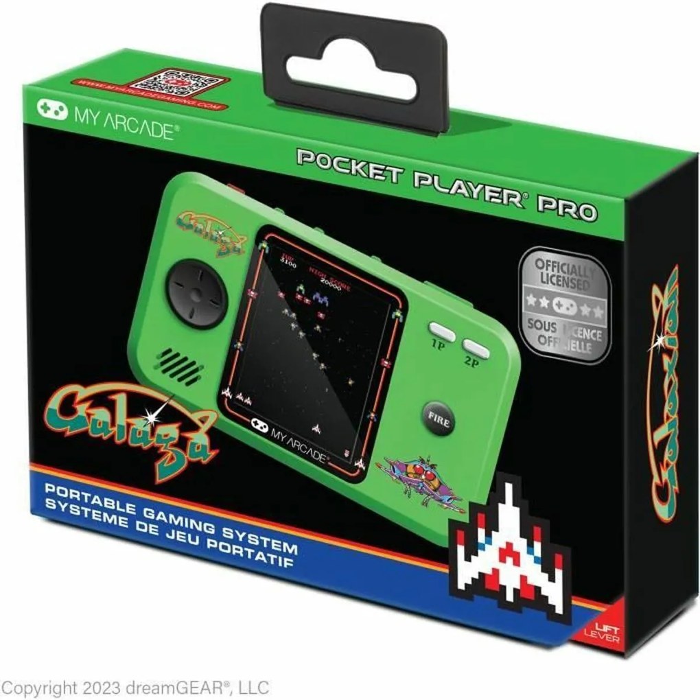 Преносима Конзола за Игра My Arcade Pocket Player PRO - Galaga Retro Games Зелен