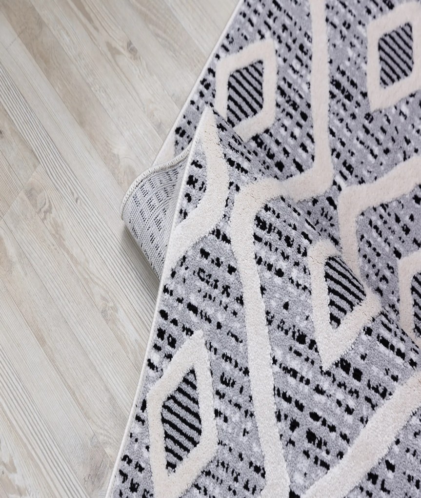 Килим за антре (100 x 300) 33082A - Сиво