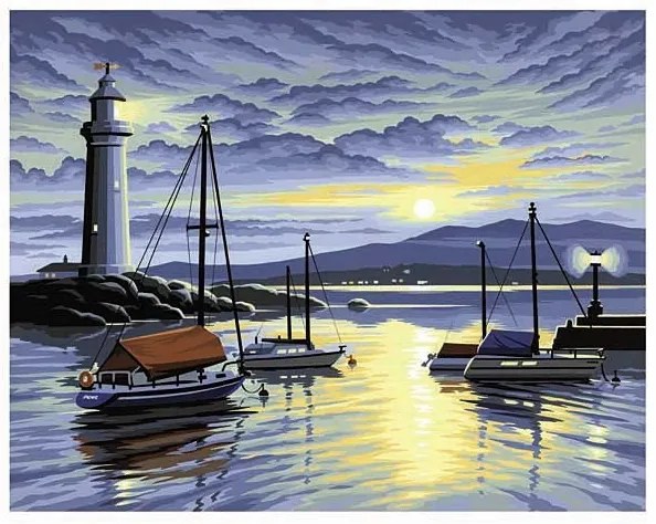 KSG Crafts - Рисуване по номера - голям  размер "Изгрев"