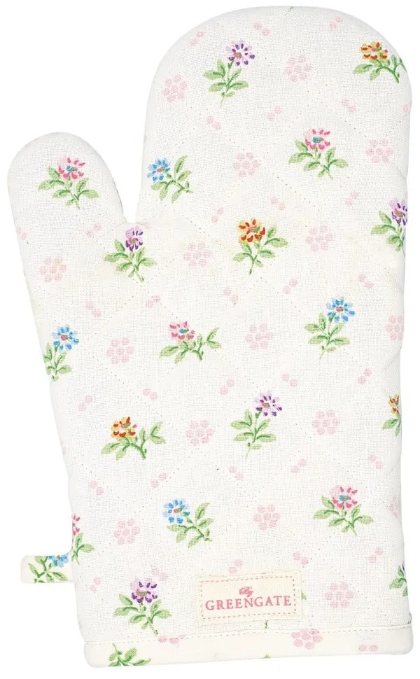 Бяла памучна кухненска ръкавица Cilja - Green Gate