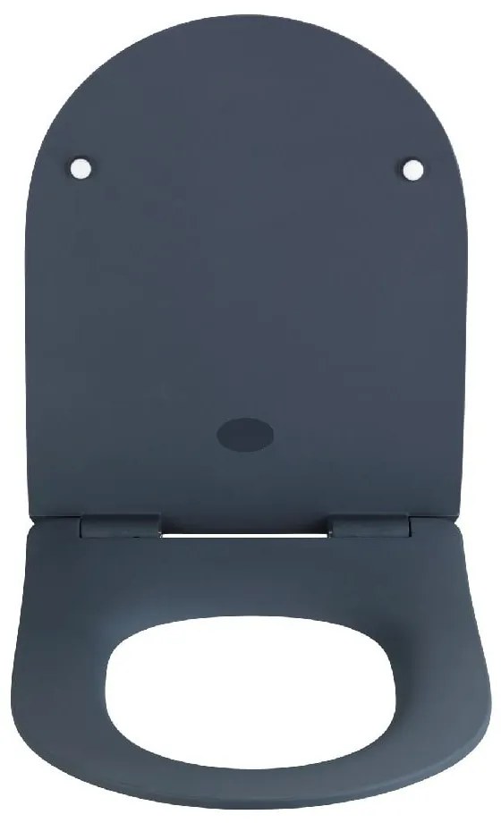 Сива тоалетна седалка Сива, 45,2 x 36,2 cm Sedilo - Wenko