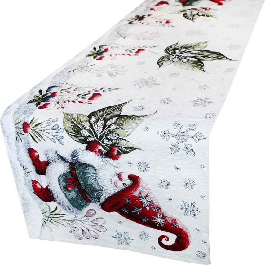 Коледен гоблен и покривка за маса Елф с коледна роза Ширина: 40 cm | Дължина: 130 cm