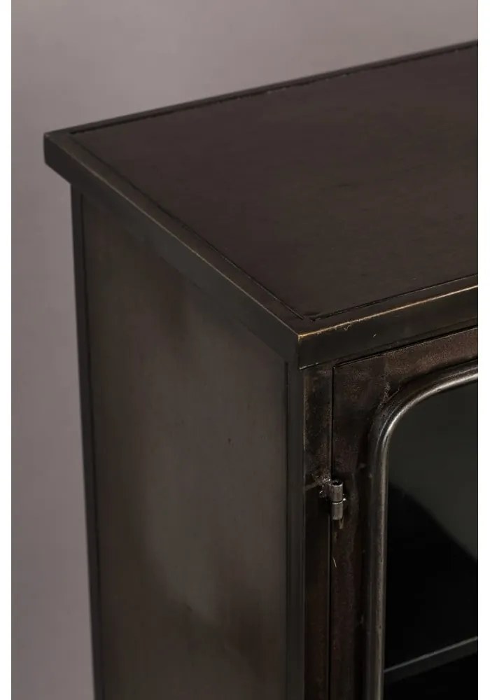 Черна метална витрина 60x100x35 cm Denza – Dutchbone