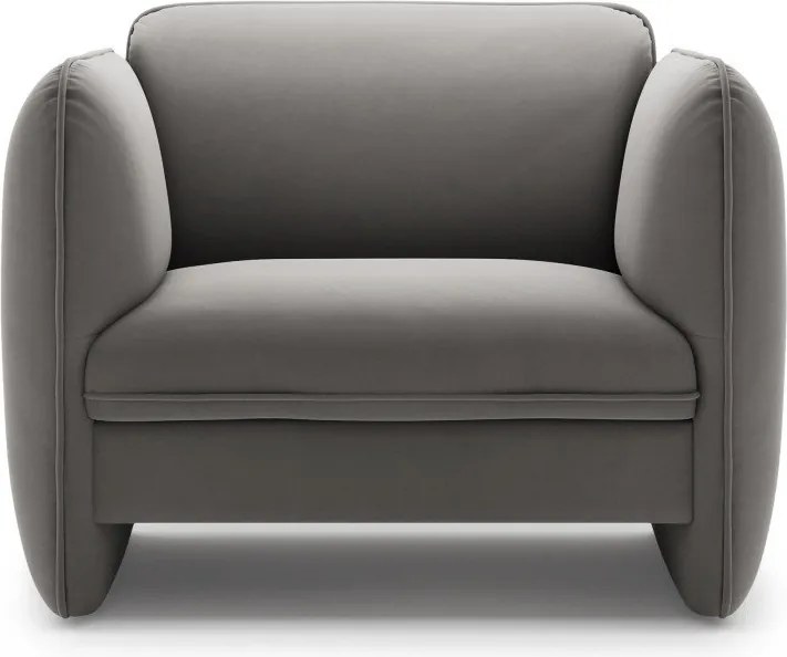 Тъмносиво кадифено кресло Georgia – Micadoni