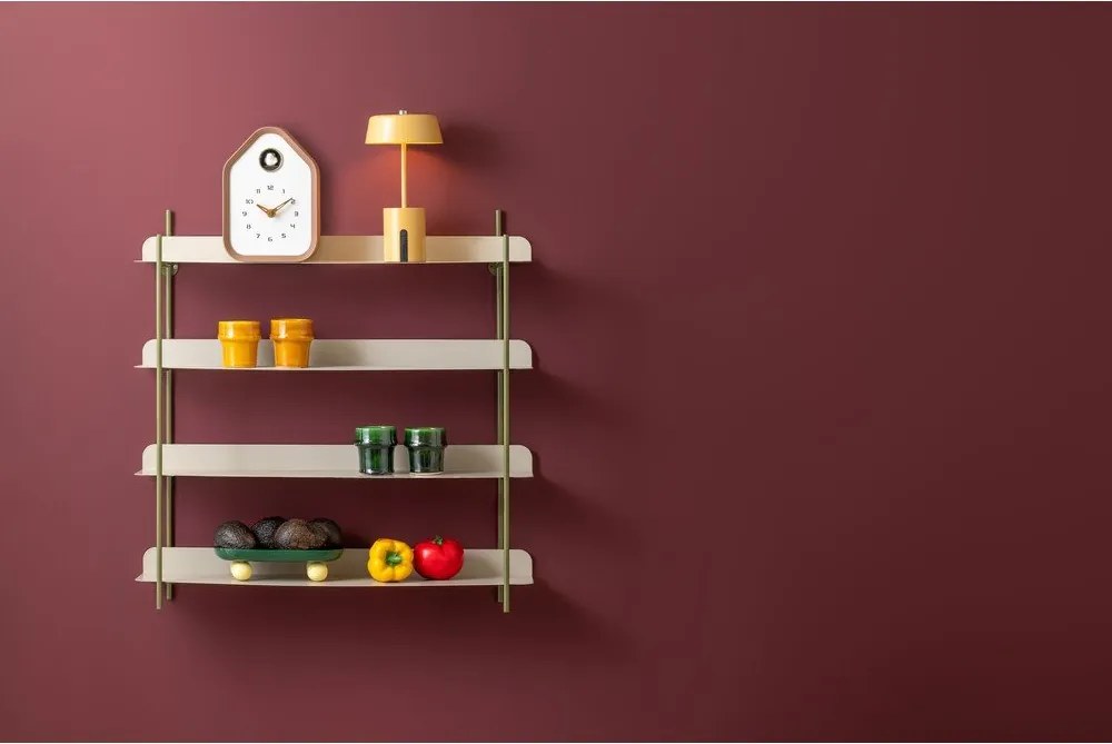 Зелен/сив на няколко нива метален стенен рафт 60 cm Reina Cuatro – PT LIVING