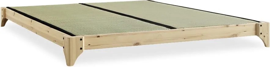 Двойно легло от борова дървесина с решетка 160x200 cm Elan - Karup Design