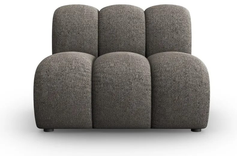 Тъмносив модулен диван (среден модул) Lupine – Micadoni Home