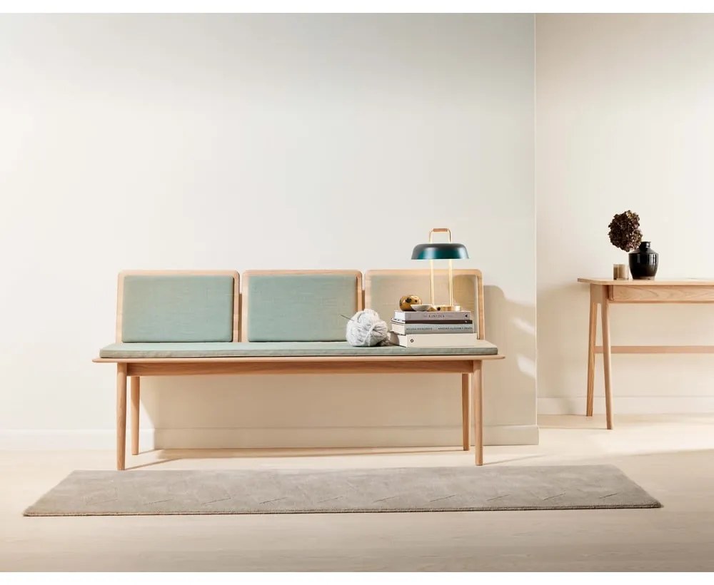 Светлозелена вълнена пейка Elba - Hammel Furniture