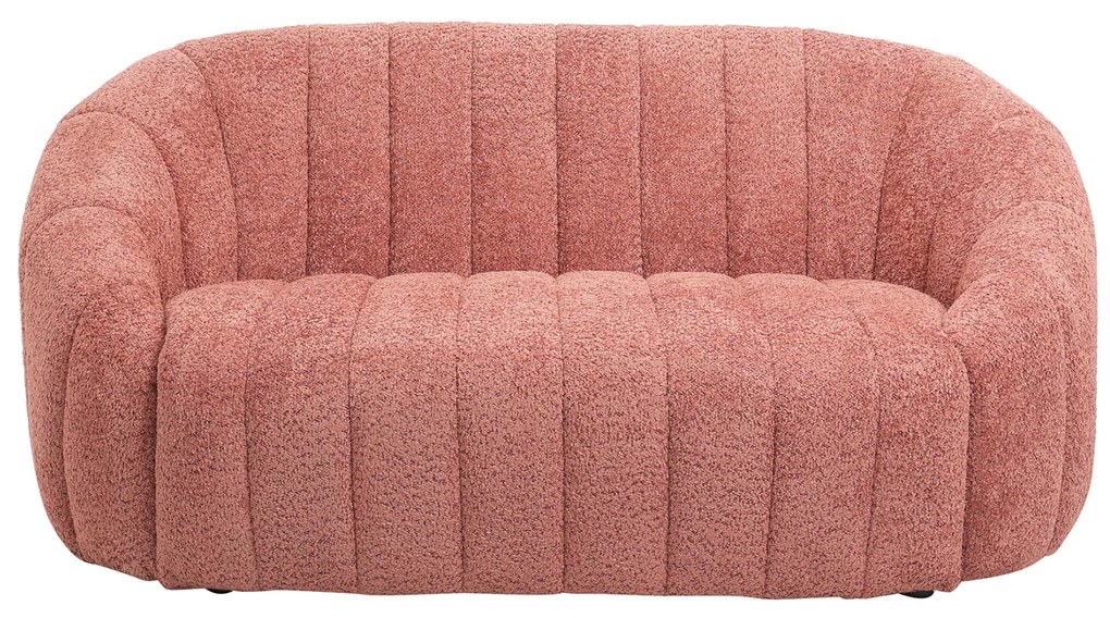 Диван Моби букле HM9595.02 розов цвят