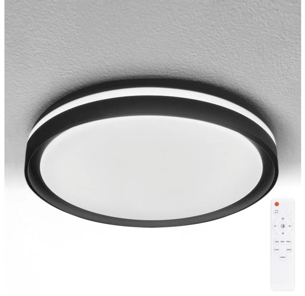 Brilagi - димируемо LED осветително тяло NAOMI LED/48W/230V 3000-6500K диам. 39 cm черно+ДУ