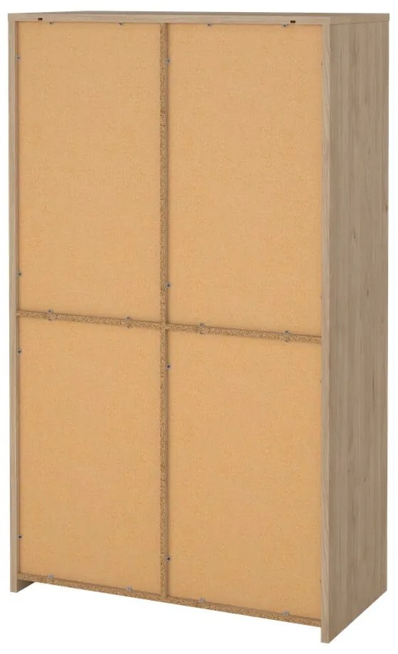 Витрина от дъбов декор в бял и естествен цвят 100x170x48 cm Next – Tvilum