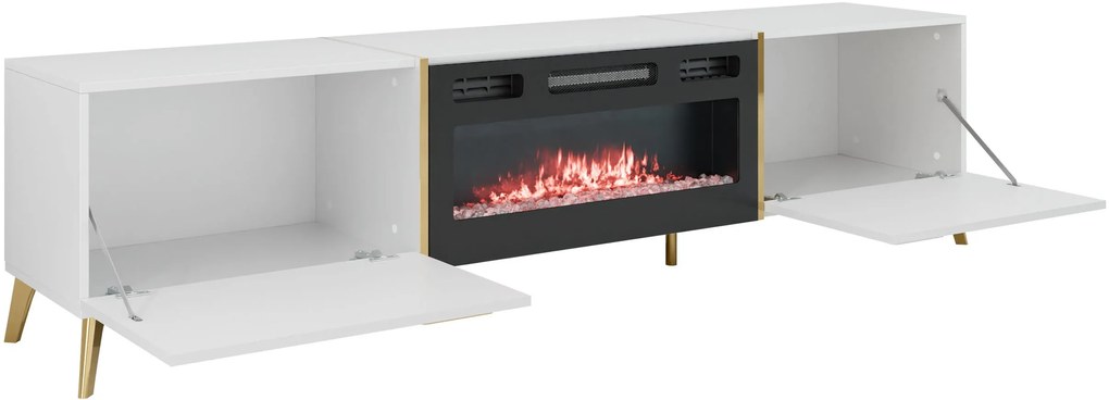 ТВ стойка Picru 2D EF plus-Бяло Gualistero