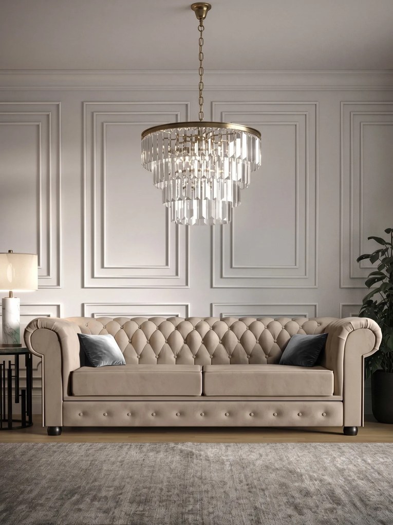 Разтегателен диван Country Max-Ekrou-With bed