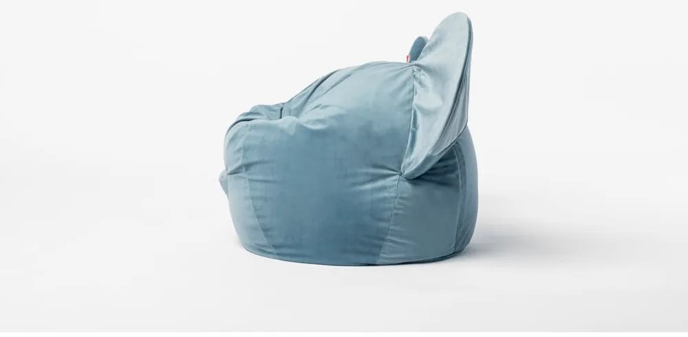 Детска чанта за диван от синьо кадифе Ears - The Brooklyn Kids