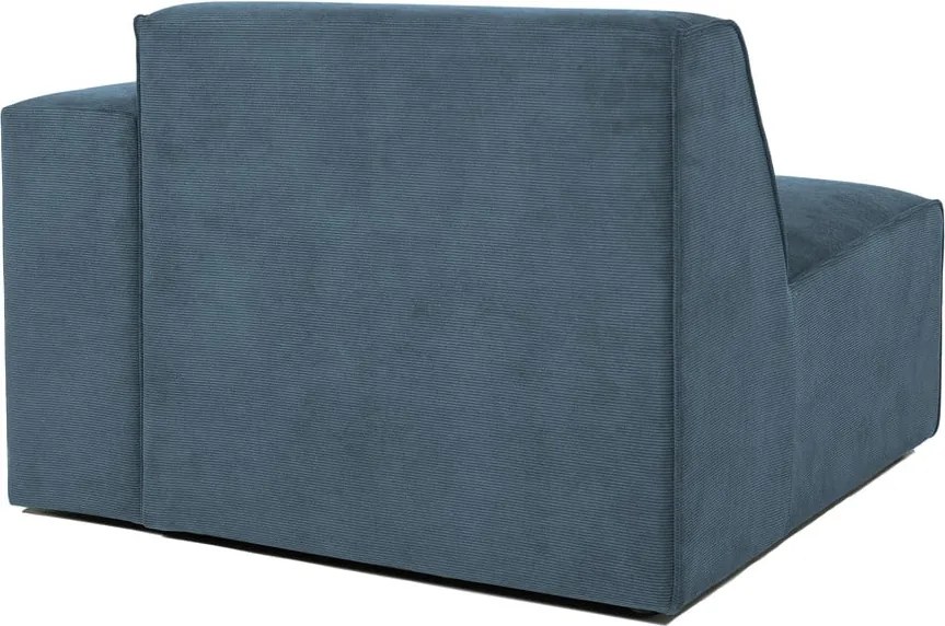 Син модулен диван от рипсено кадифе (десен ъгъл) Sting – Scandic