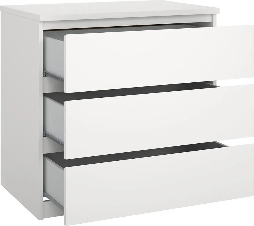 Бял скрин 77x76x50 cm Naia – Tvilum