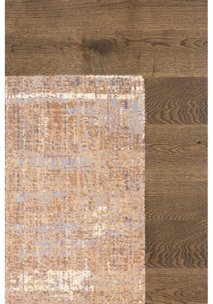 Кафяв вълнен килим 133x180 cm Layers - Agnella