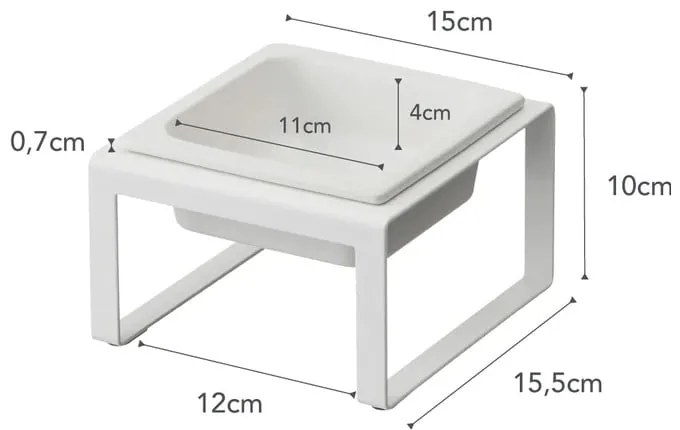 Керамична купа с основа за домашен любимец Tower - YAMAZAKI