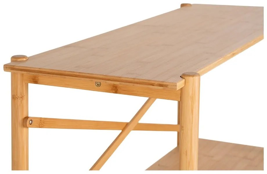 Бамбукова конзолна маса в естествен цвят 32x83 cm Manaus – House Nordic