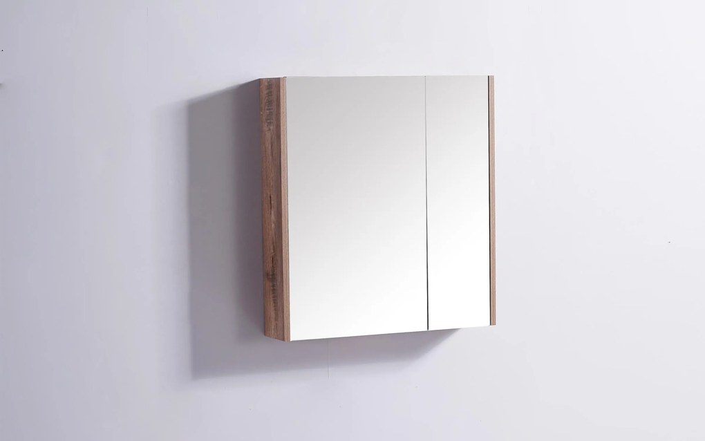 PVC горен шкаф за баня с огледало Ароба 2