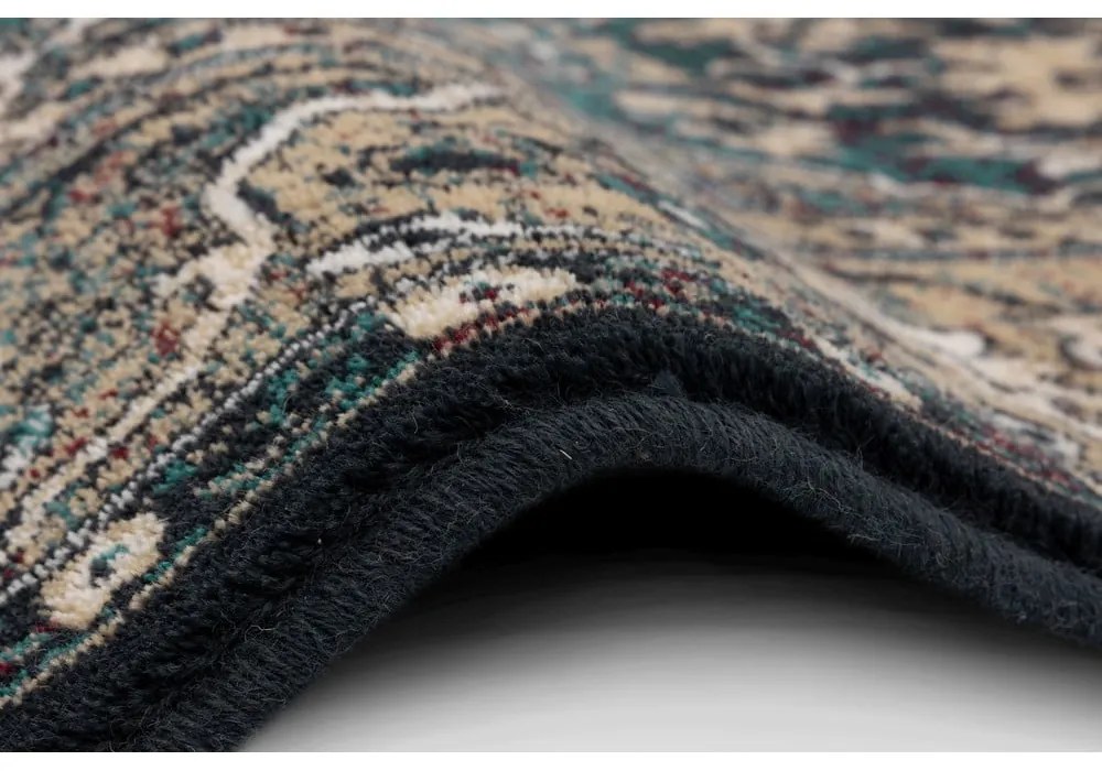 Тъмнозелен вълнен килим 160x240 cm Ava - Agnella