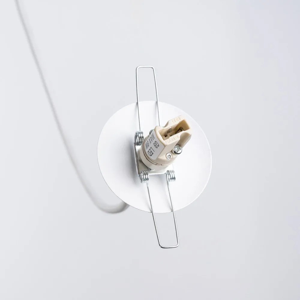 Бял детски полилей със стъклен абажур ø 32 cm Mab – Sollux