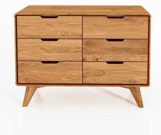 Нисък скрин от дъб 90x63 cm Greg - The Beds