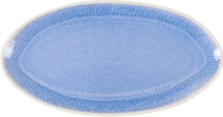 Плато овал LA MEDITERRANEA Calobra Blue, 27x14 cm, порцелан