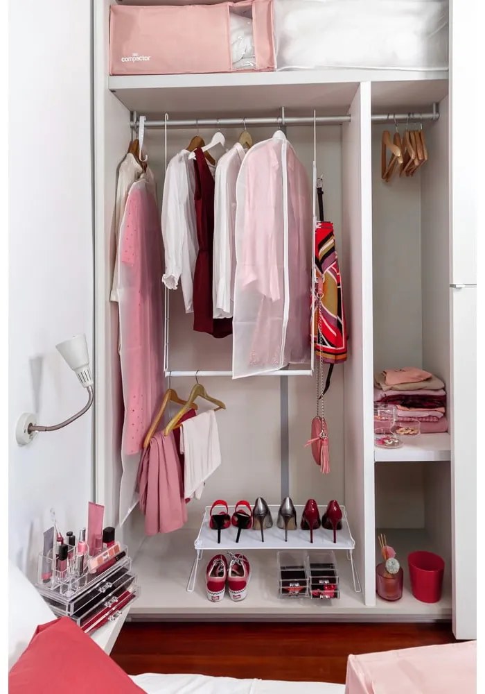 Вакуумна пластмасова кутия за съхранение на дрехи 65x45x27 cm Pink Edition – Compactor