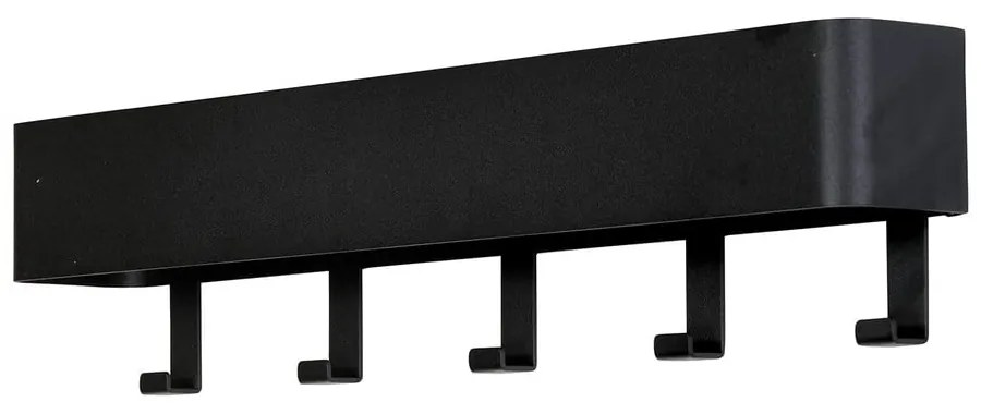 Черна метална стенна закачалка с рафт Dax Play - Spinder Design