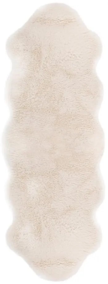 Бяла изкуствена кожа Агнешка кожа, 60 x 180 cm - Tiseco Home Studio