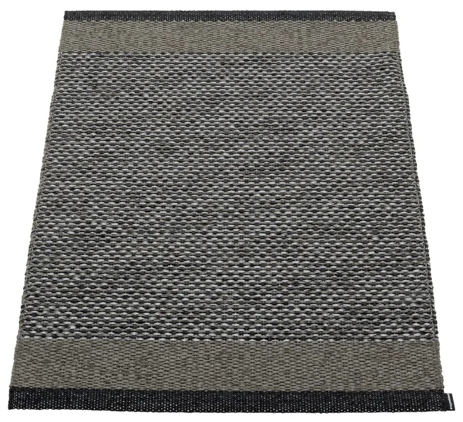 Антрацитен килим за открито и закрито 60x85 cm Edit Charcoal – Pappelina