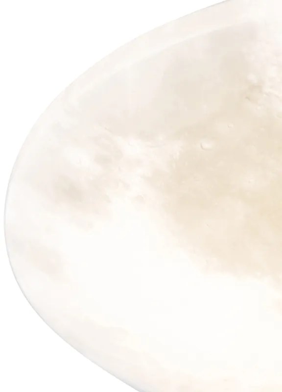 Таванна лампа бяла с LED и димер с дистанционно управление - Mane