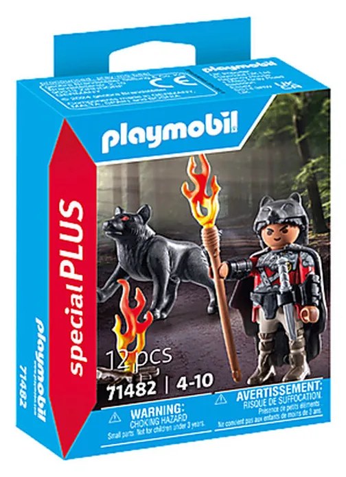 Съчленена Фигура Playmobil Вълк Воин 12 Части