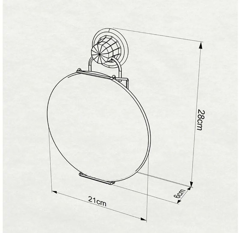 ОГЛЕДАЛО ЗА БАНЯ TEKNO TEL DM-230 , ВАКУМ