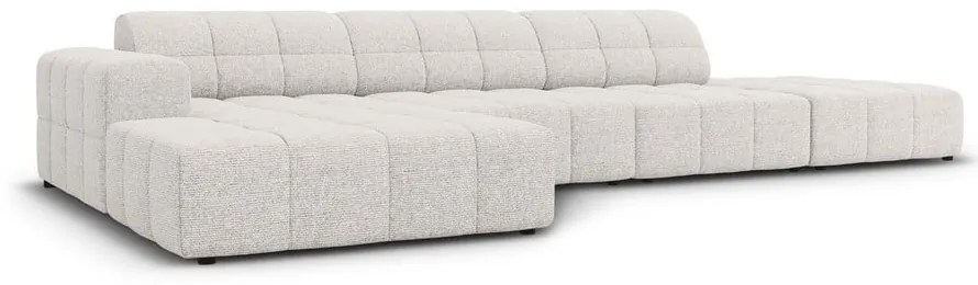 Светлосив ъглов диван (ляв ъгъл) Chicago - Cosmopolitan Design