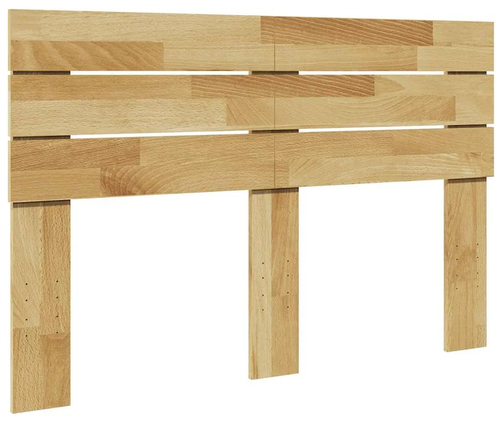 851977 vidaXL Табла за легло 120 см, масивна дървесина, дъб