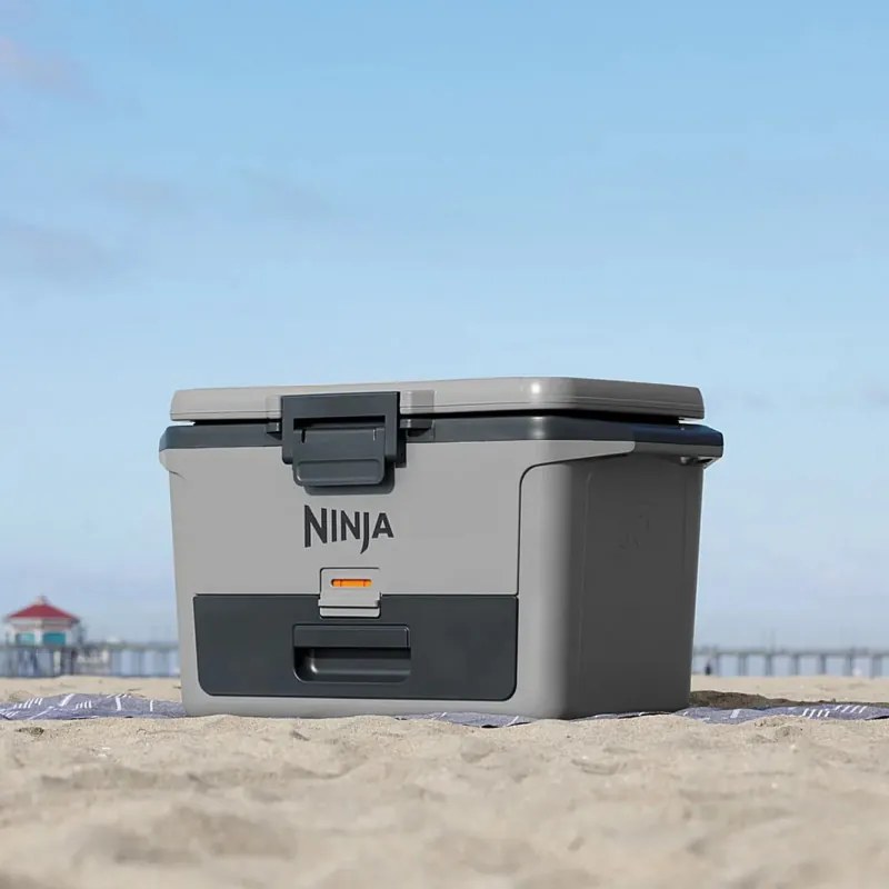 Хладилна кутия Ninja FrostVault FB151EUGY, 47 л, Пасивна, 80 кена, Поддържа лед до 6 дни, Сухо отделение, Сив