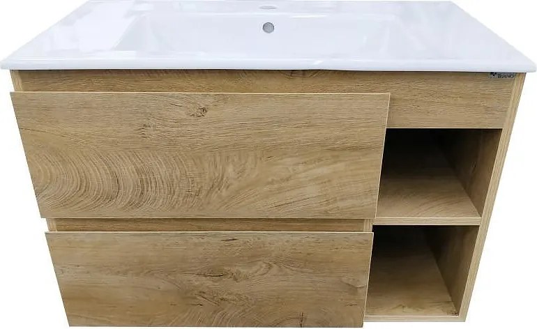 Шкаф долен цвят 5414 с умивалник, Линеа 80