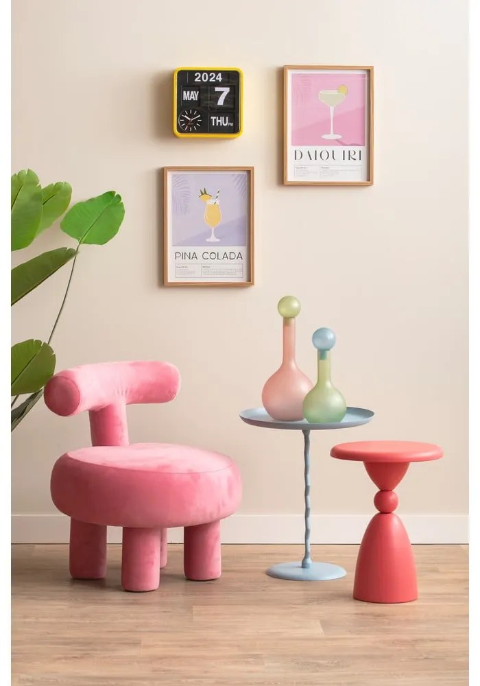 Метална кръгла странична масичка ø 40 cm Zig Zag – Leitmotiv