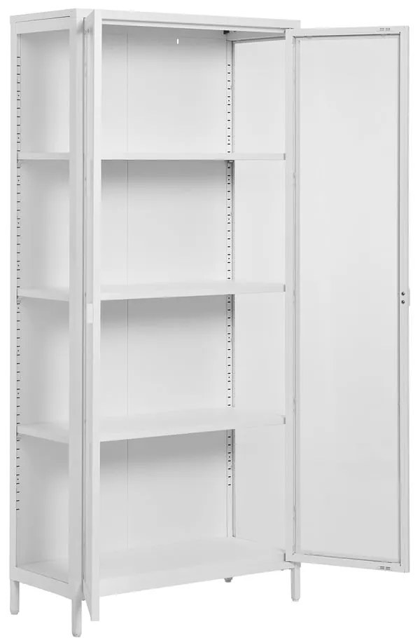 Бяла метална витрина 80x175 cm Brisbane – House Nordic