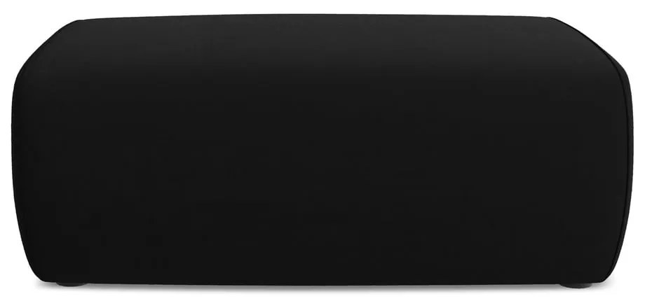 Черна кадифена табуретка Kapua – Makamii