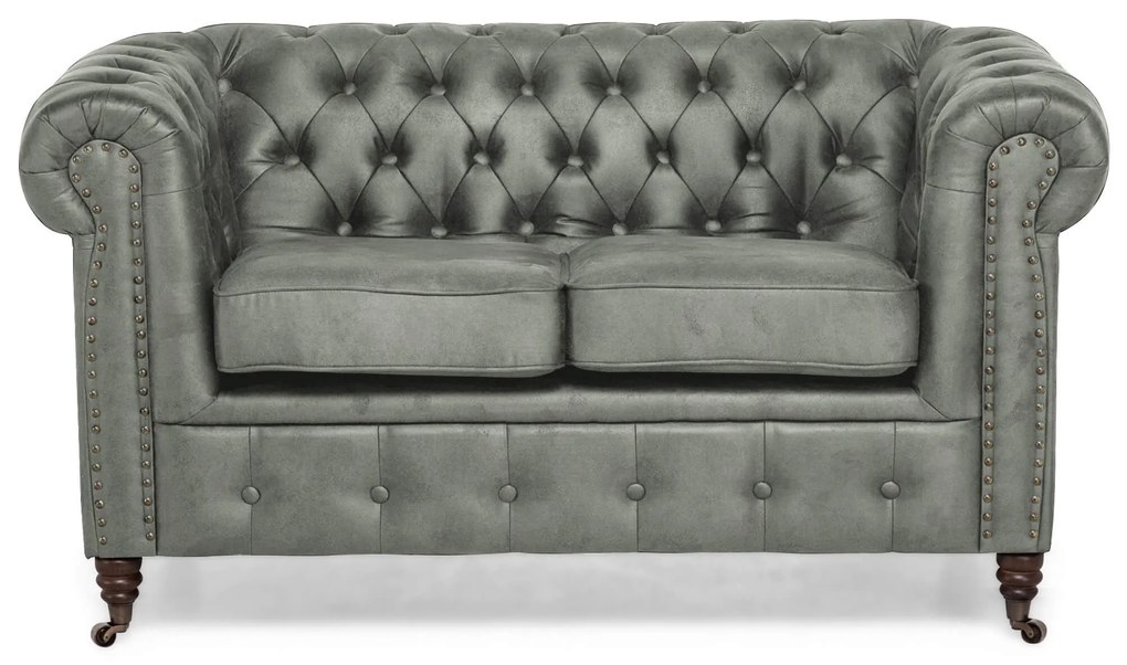 Диван Chesterfield в нови цветове, двуместен 150х86х80 см