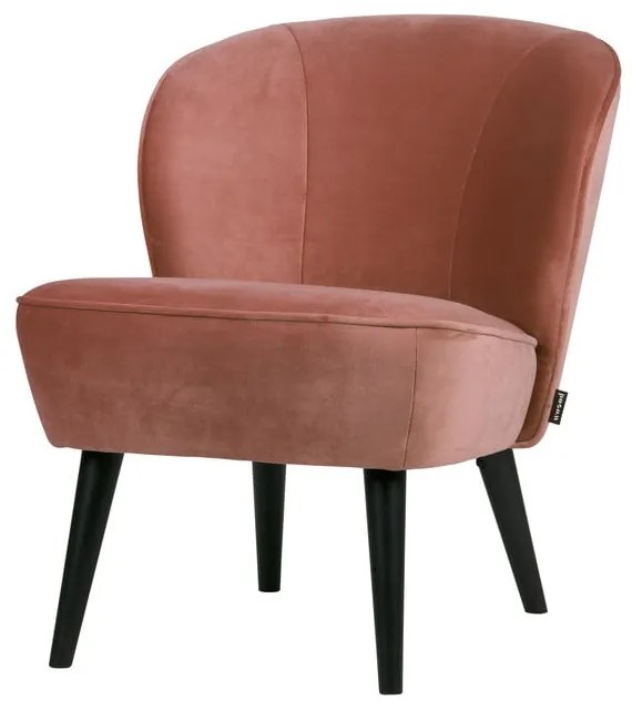 Фотьойл от розово кадифе Sara - WOOOD