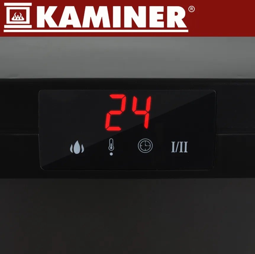 Електрическа камина KAMINER EMBEGO 2000W - свободностояща камина с вентилатор и 3D ефект на огъня