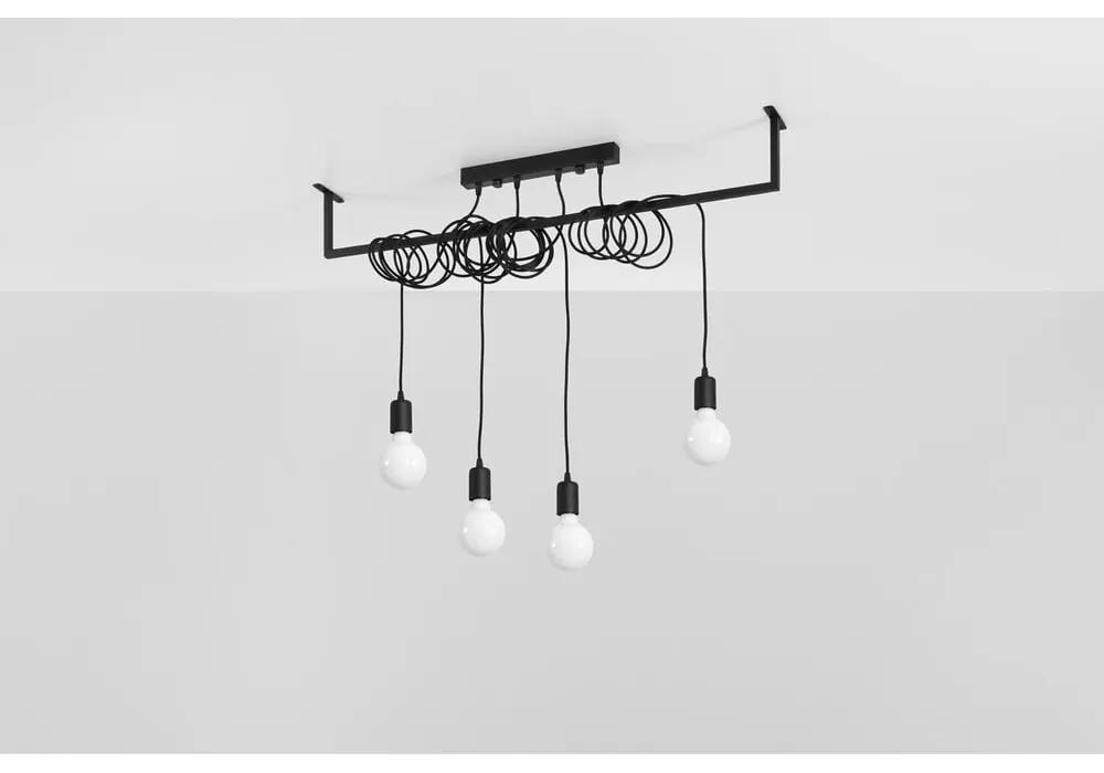 Черна висяща лампа , дължина 100 cm Vakors - Nice Lamps