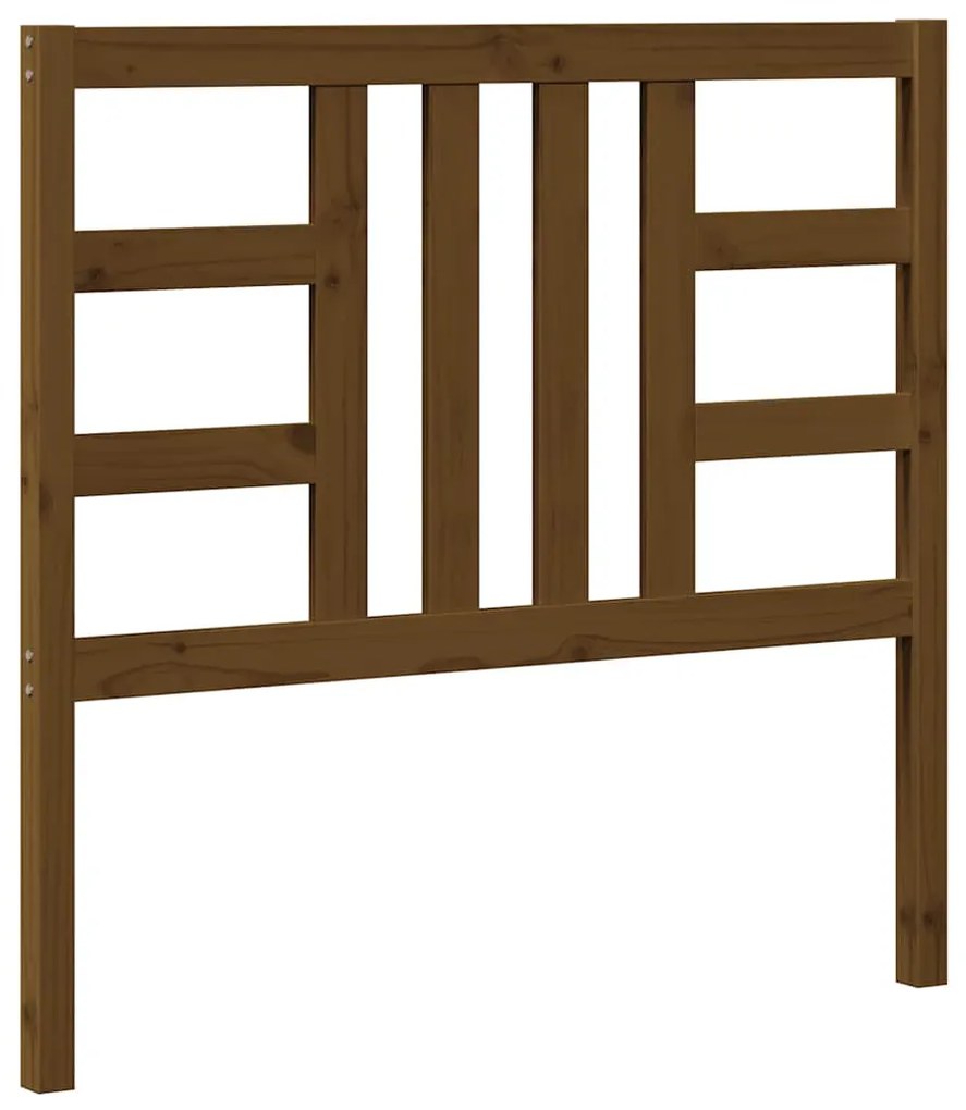 817828 vidaXL Горна табла за легло, меденокафява, 106x4x100 см, бор масив