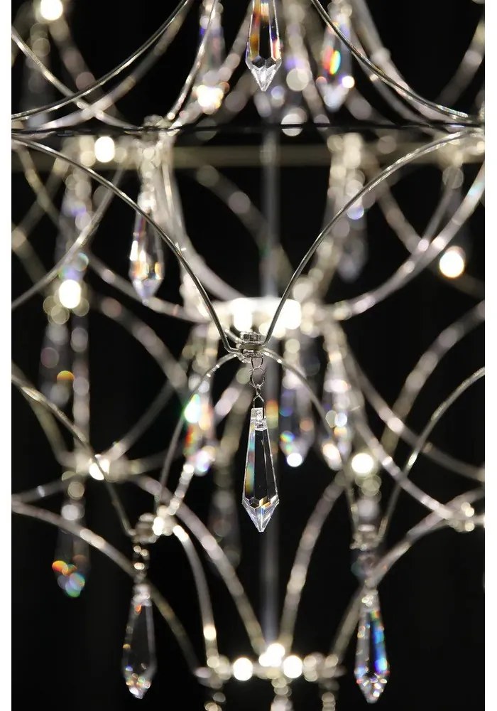 LED висящо осветително тяло в сребрист цвят ø 80 cm Efesos – Markslöjd