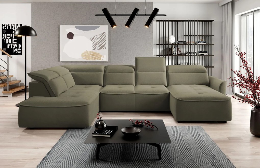 Ъглов диван Morello XL-Xaki-Left